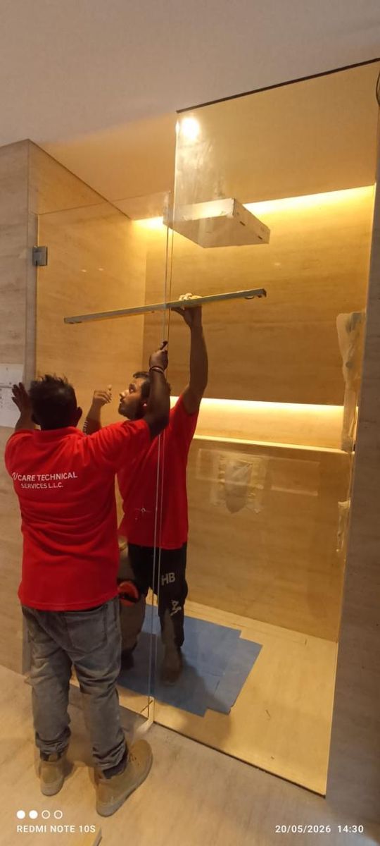 Frameless Shower Glass Partitions — Beach Villa — site photo 3